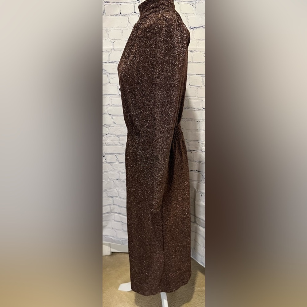 Ryegrass Long Sleeve Mock Neck Knit Dress Black SZ medium - Picture 6 of 10